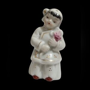 Vintage Japanese Porcelain Bride Salt Shaker